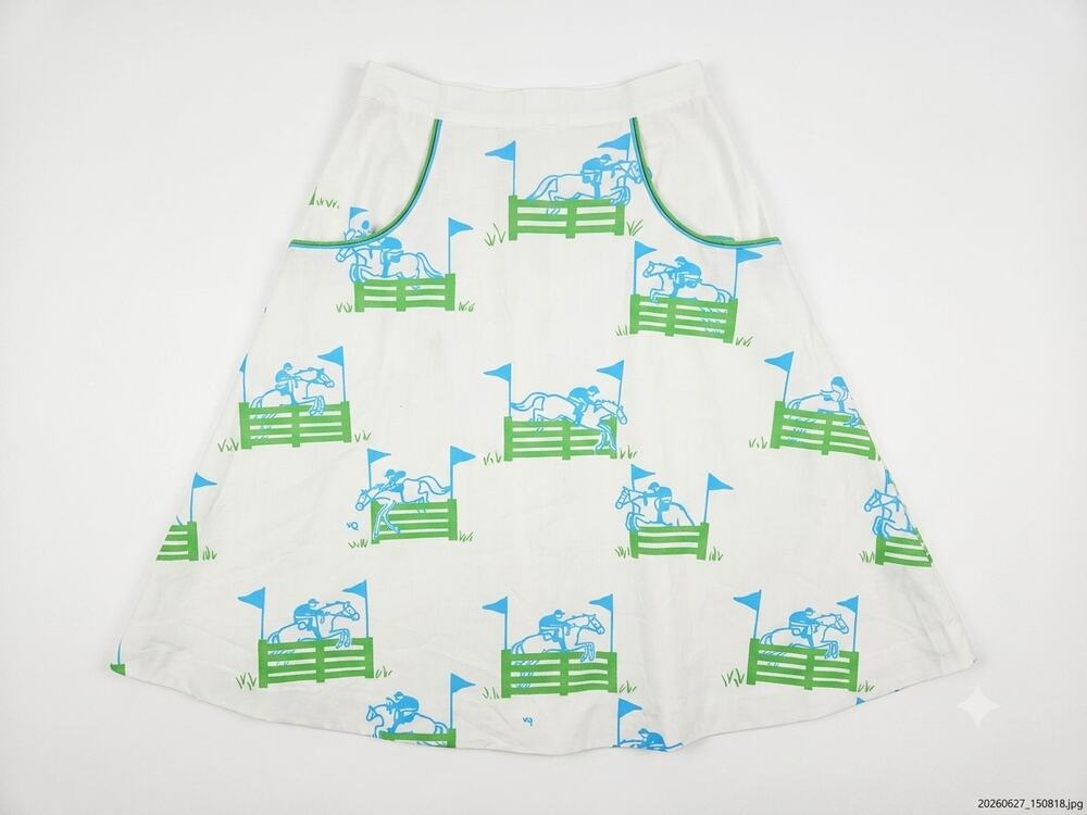Vintage 60s The Vested Gentress 6 Equestrian Horse Jump Full Skirt Preppy Kitsch